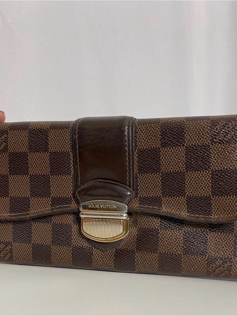 Louis Vuitton Portefeuille Sistina Damier Ebene Wallet